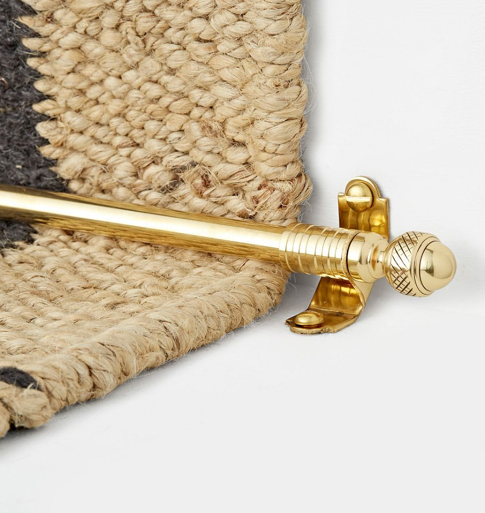 Acorn Finial Stair Rod, Lacquered Brass | Rejuvenation