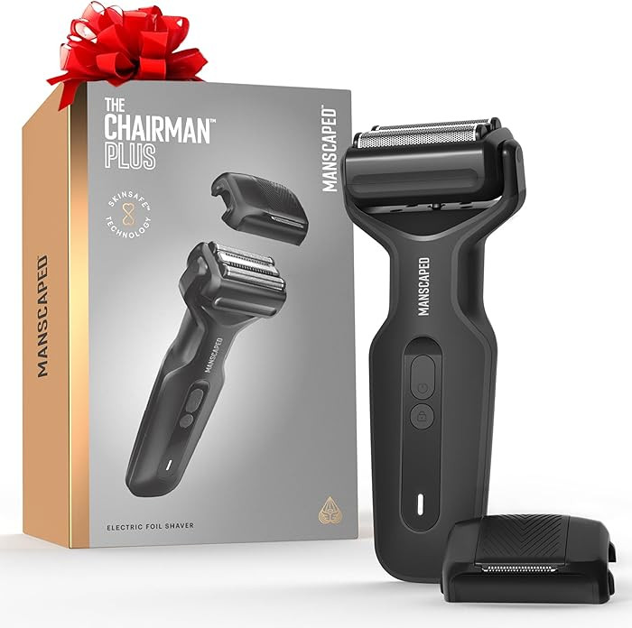 MANSCAPED® The Chairman™ Plus Men’s Electric Foil Face Shaver - Two Interchangeable Blade He... | Amazon (US)