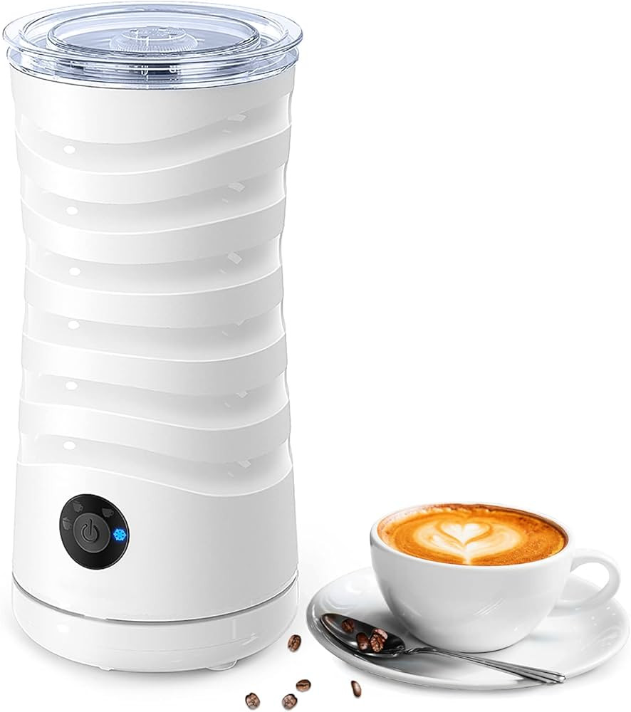 Milk Frother and Steamer, 4-in-1 Milk Frother for Coffee Electric Double Wall, Hot & Cold Foam Mi... | Amazon (US)