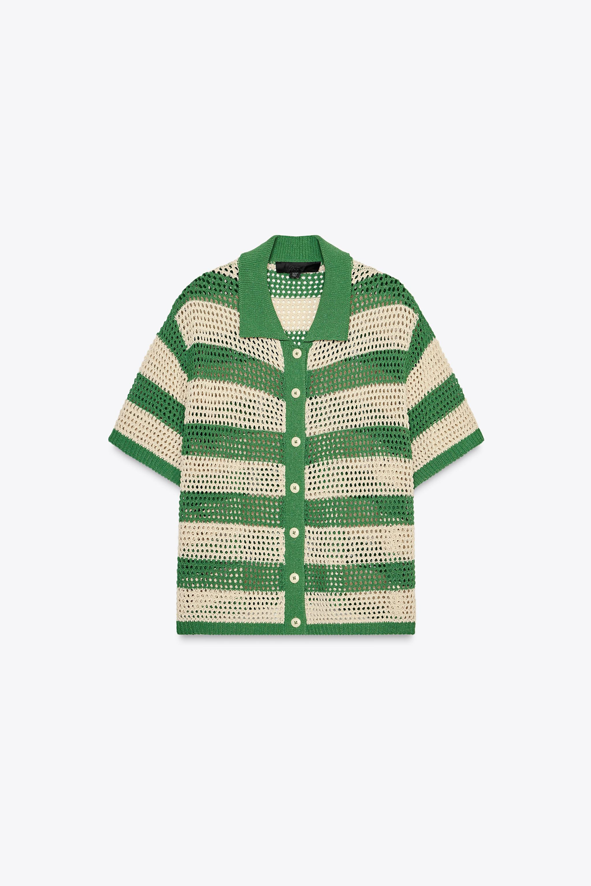 KNITTED POLO CARDIGAN | Zara UK