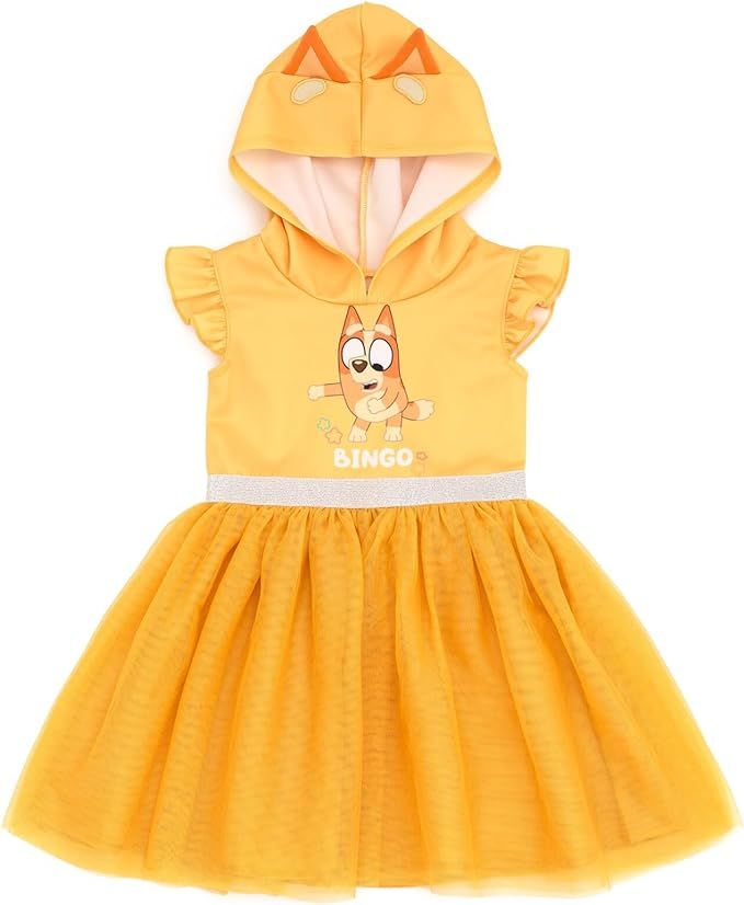Bluey Bingo Girls Mesh Cosplay Dress Toddler to Big Kid | Amazon (US)