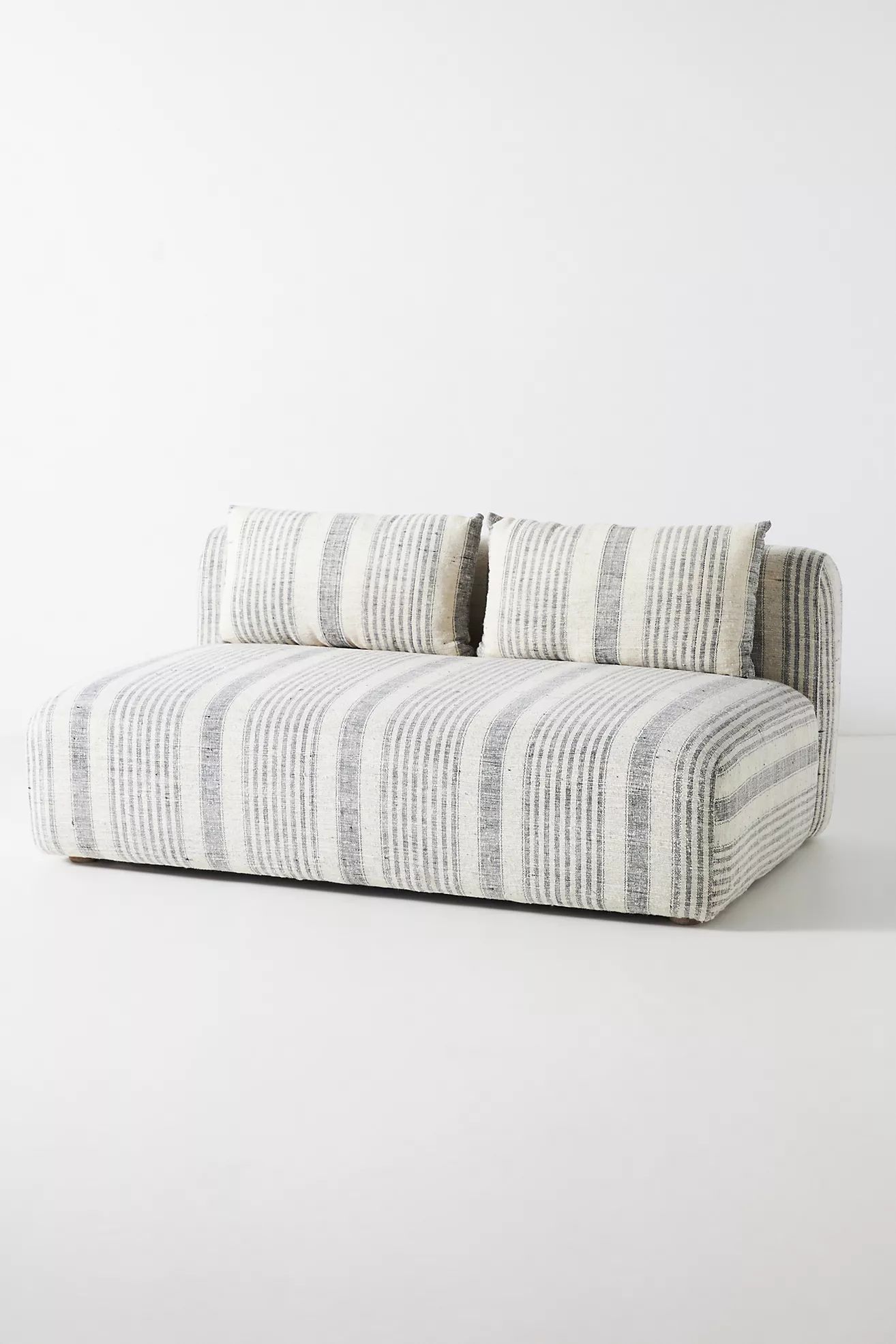 Boro Stripe Kori Modular Armless Sofa | Anthropologie (US)
