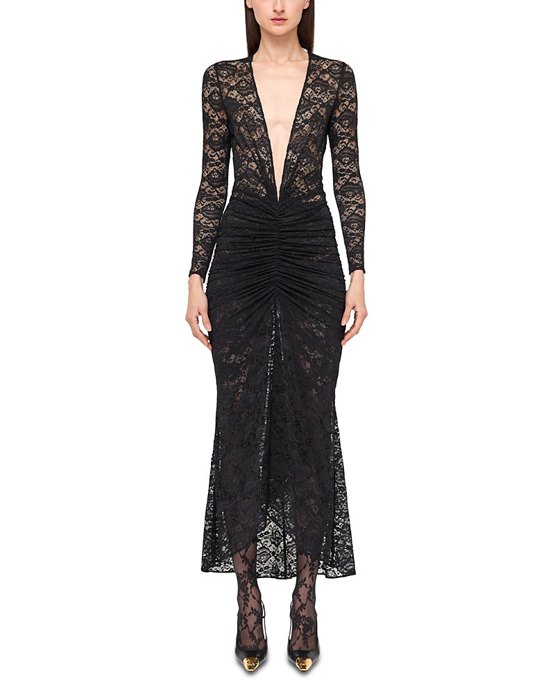 Ronny Kobo Nelli Lace Plunge Neck Dress | Bloomingdale's (US)