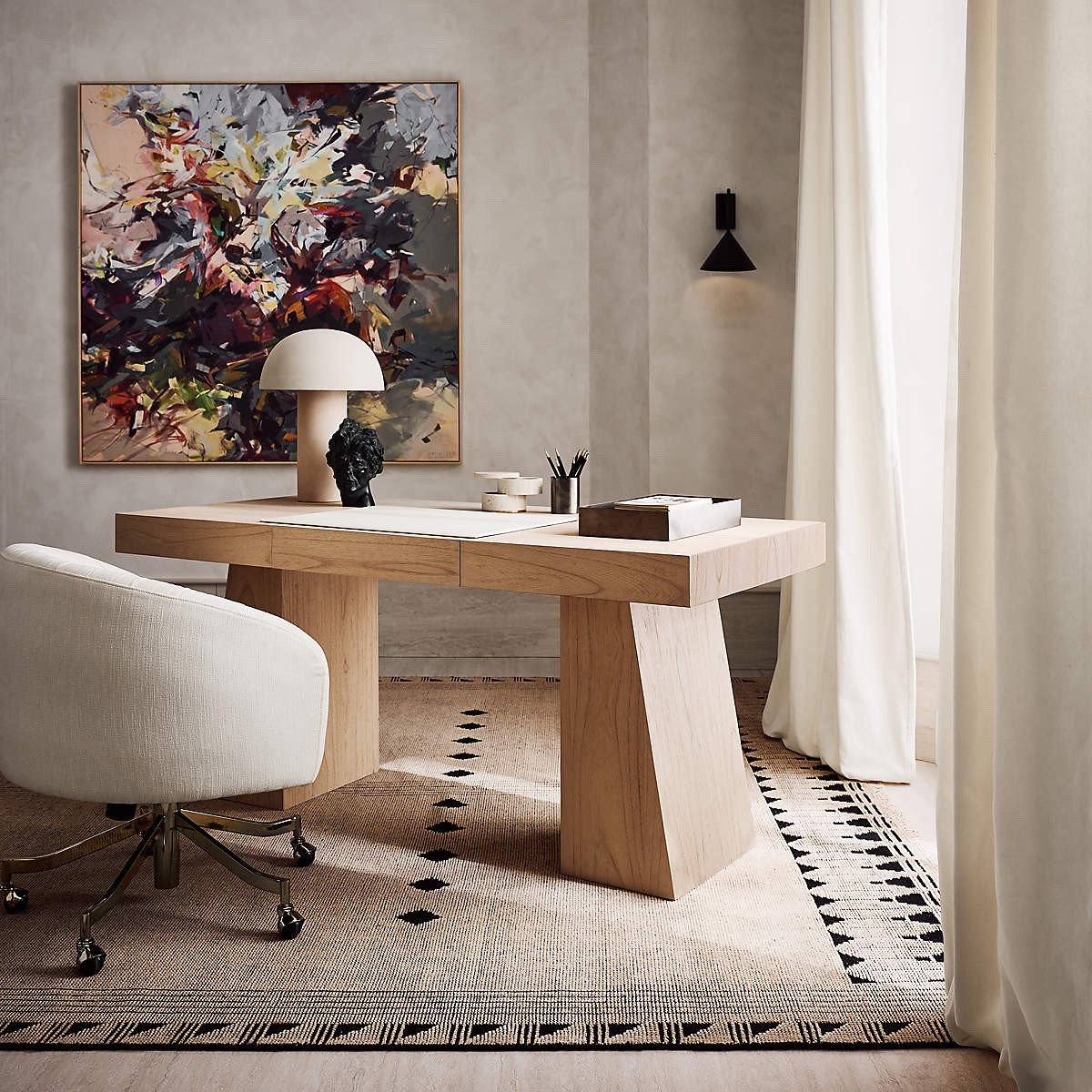 This CB2 desk was the #1 pick in the poll I posted on IG asking for help with my office desk selection. 

#LTKHome