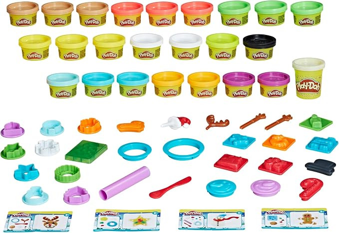 Play-Doh Advent Calendar Toy for Kids 3 Years and Up with Over 24 Surprise Accessories, Playmats,... | Amazon (US)