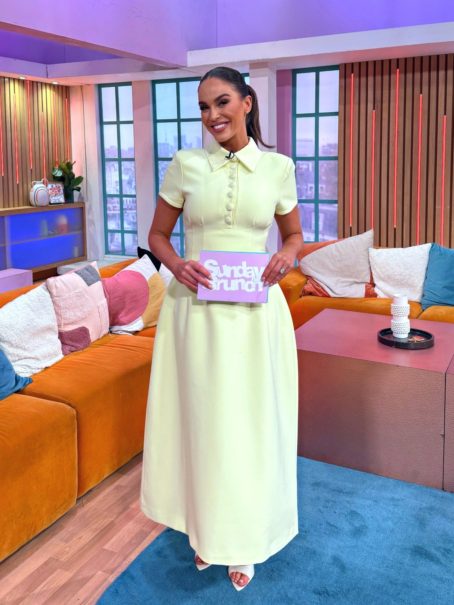 Midaxi lime cream button dress with cap sleeves. 

#LTKworkwear #LTKuk