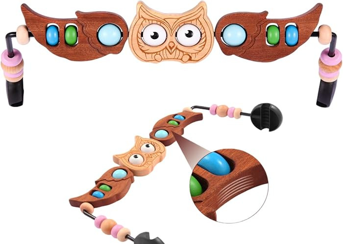 Toy Bar Compatible with Baby Bjorn Bouncer Toy Bar for Baby Bouncer，Wooden Bouncers Toys Attach... | Amazon (US)