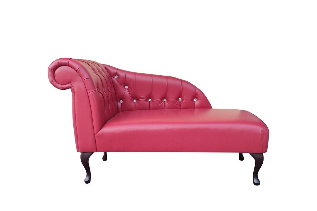 Natural Leather Chesterfield Chaise Longue Sofa Stylish Modern - Etsy UK | Etsy (UK)