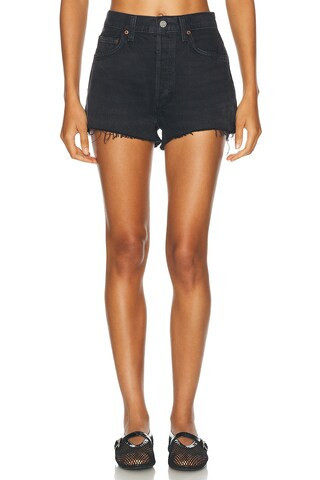 AGOLDE Mila Short in Black | FWRD 