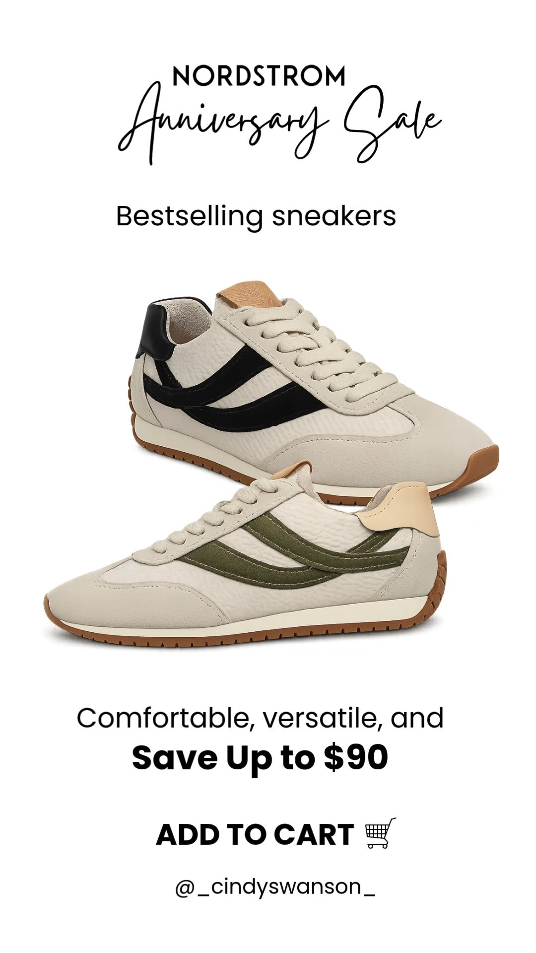 These retro-inspired sneakers are one of the best shoe finds from the Nordstrom Anniversary Sale! Comfortable, versatile, and available in multiple neutral colorways, they're the perfect everyday sneaker to wear with denim, dresses, or leggings. Plus, you can save up to $90 during the sale!

💡 LTK MADE EASY
❤️ Heart = Support my posts!
🔖 Save = Get sale & restock alerts
📋 Lists = Keep favorites organized
📲 Share = Send lists and products to a friend. Hello, Christmas List!
💬 Comment = Ask me anything about these finds. :-) 

 #LTKootd #LTKOver40 #LTKSaleAlert