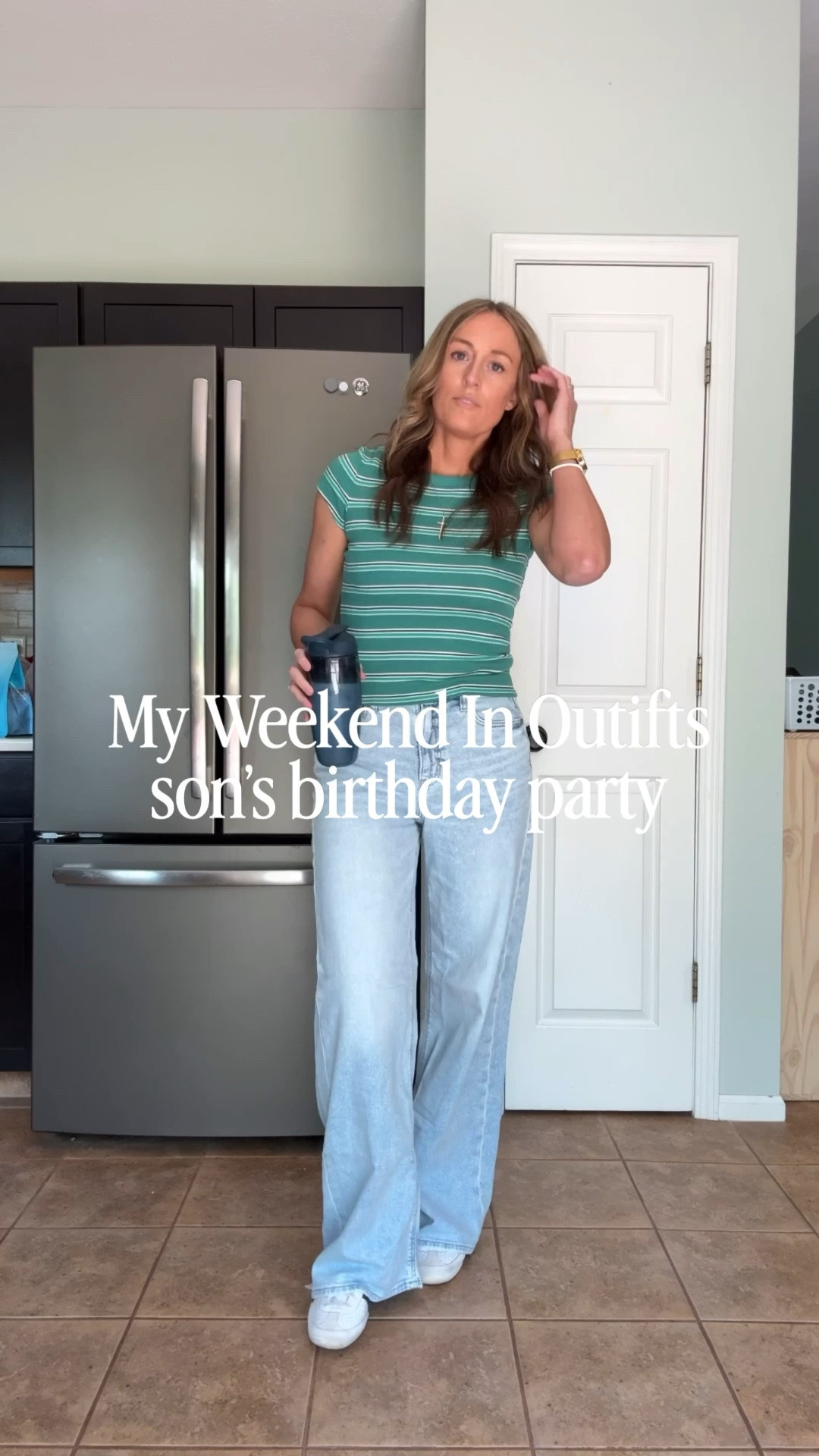 5/18/26 ✨ Sweatshirt is a small. Bike shorts are a small. Green tee is a medium. Jeans are a 6 long. Black tee is a medium. Green shorts are a small.

Everyday outfits. Easy outfits. Easy outfit ideas. Neutral basics. Spring outfits. Spring outfit idea. Casual outfits. Basic mom outfit. Casual outfit idea. Casual outfit. Everyday outfit. Mom outfit. Street style. Casual mom outfit. Amazon fashion. Sports mom outfits. Sports mom outfit idea.

#LTKootd #LTKmomlife #LTKOver40