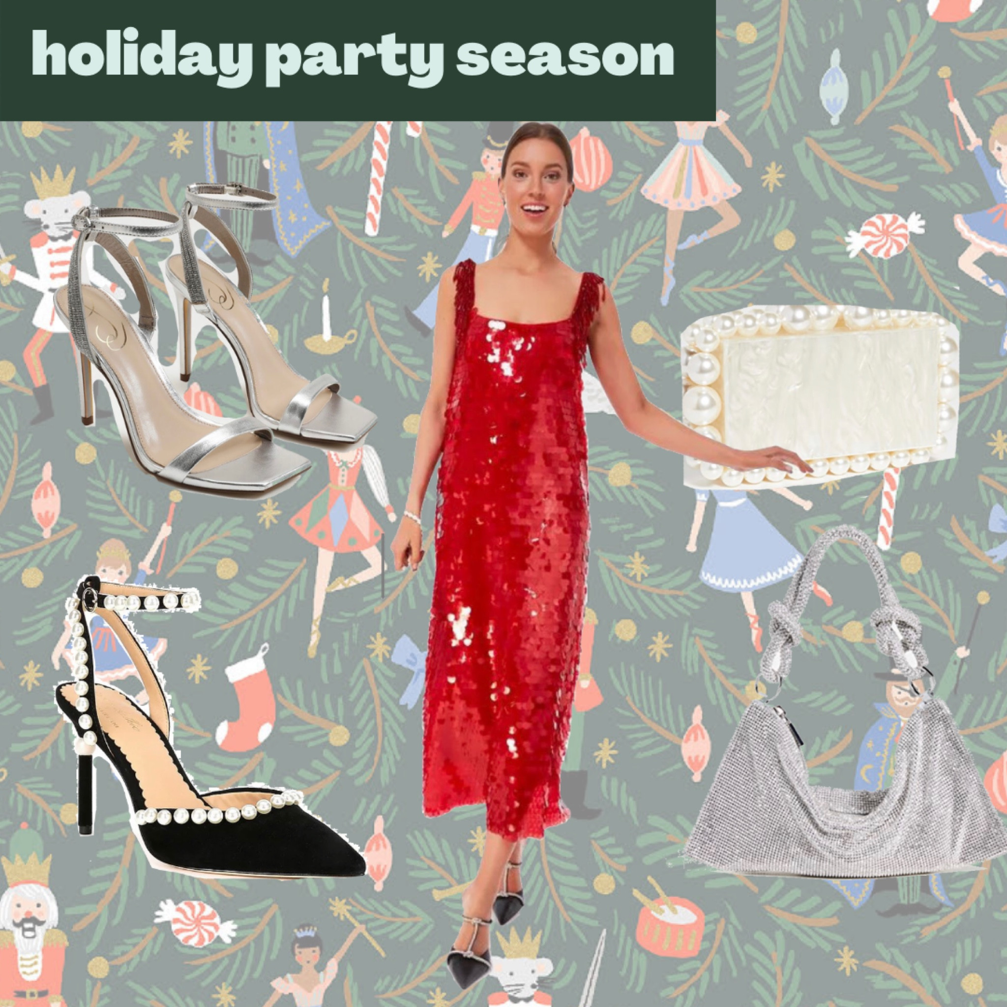 Red dress, sequin, holiday looks, Christmas dress, gala, black tie, formal, pearl, heels, sparkles 

#LTKHoliday #LTKstyletip #LTKSeasonal