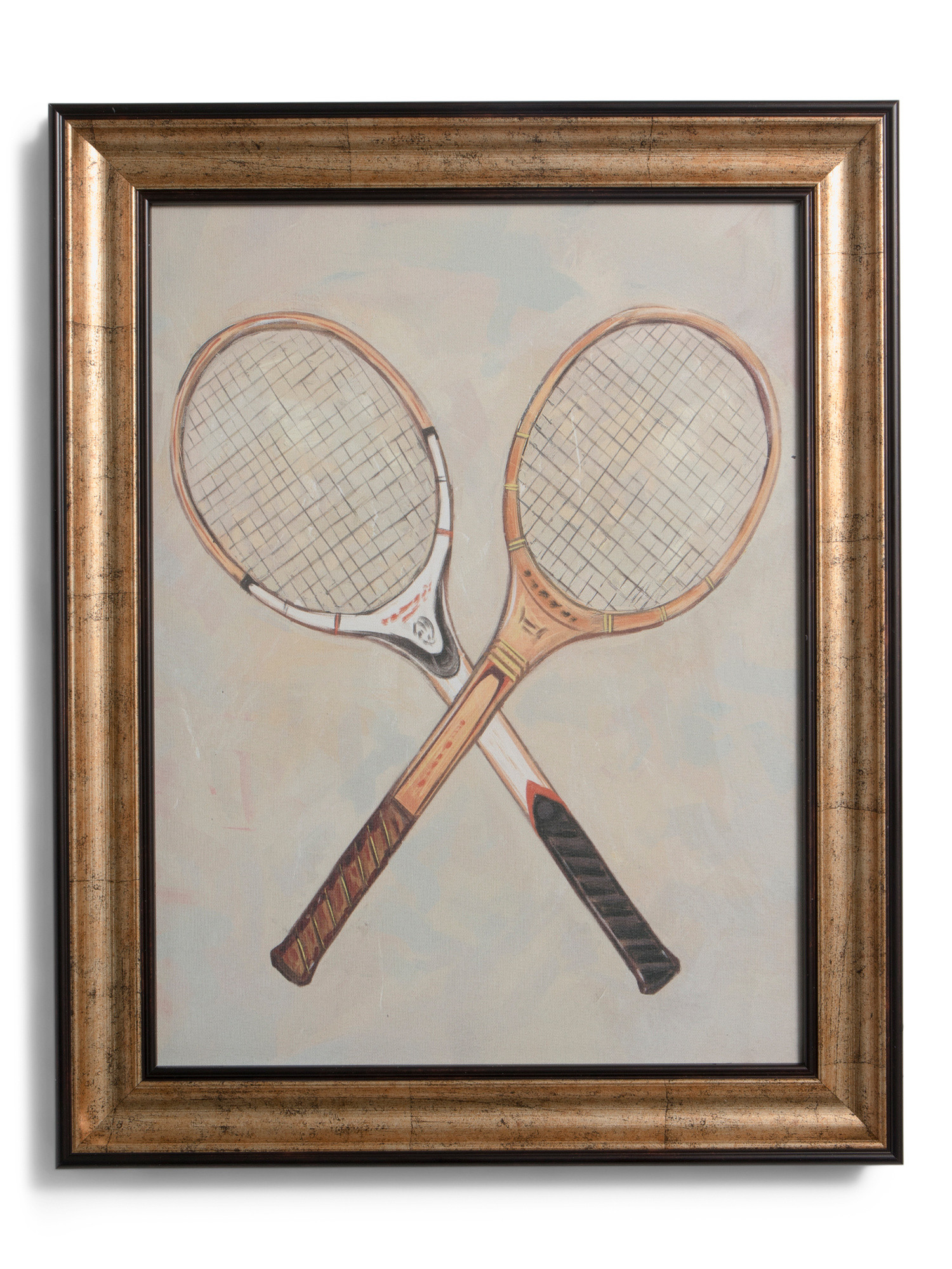 16x20 Vintage Tennis Rackets Wall Art | TJ Maxx