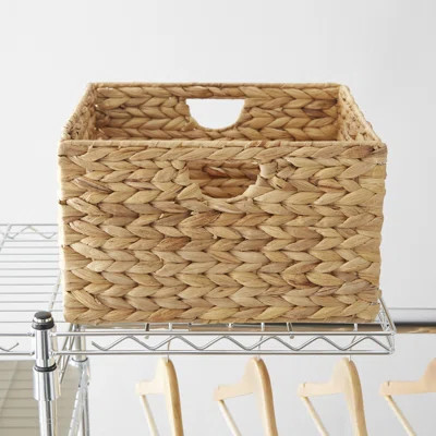 Woven Hyacinth Wicker/Rattan Basket Wayfair Basics™ | Wayfair North America