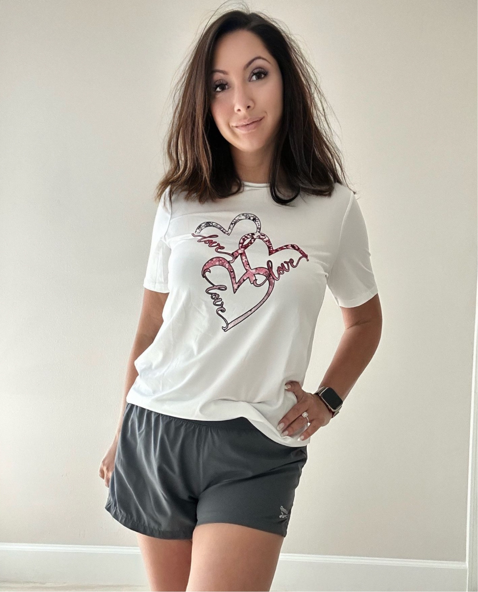 Found a similar t-shirt on Amazon just in time for Valentine’s Day! Thinking it will be cute to wear under a blazer! Work appropriate! 

#LTKstyletip #LTKfindsunder50