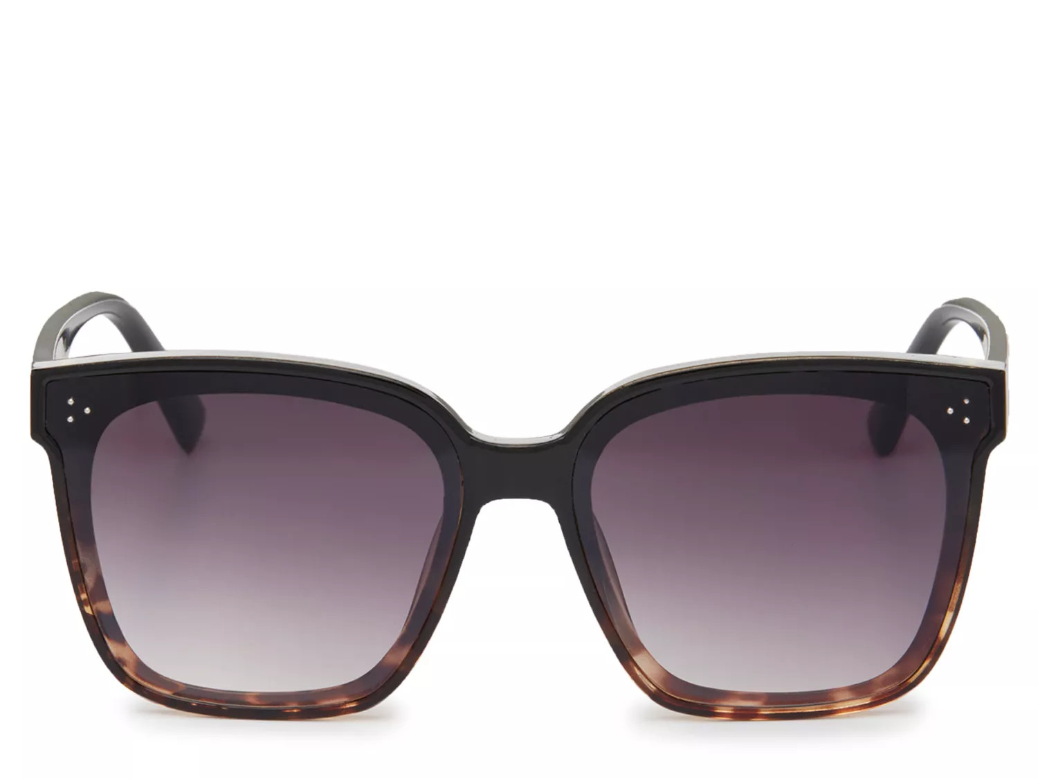 Jessica Simpson Square Sunglasses | Women's | Black/Brown | Size One Size | Sunglasses | DSW