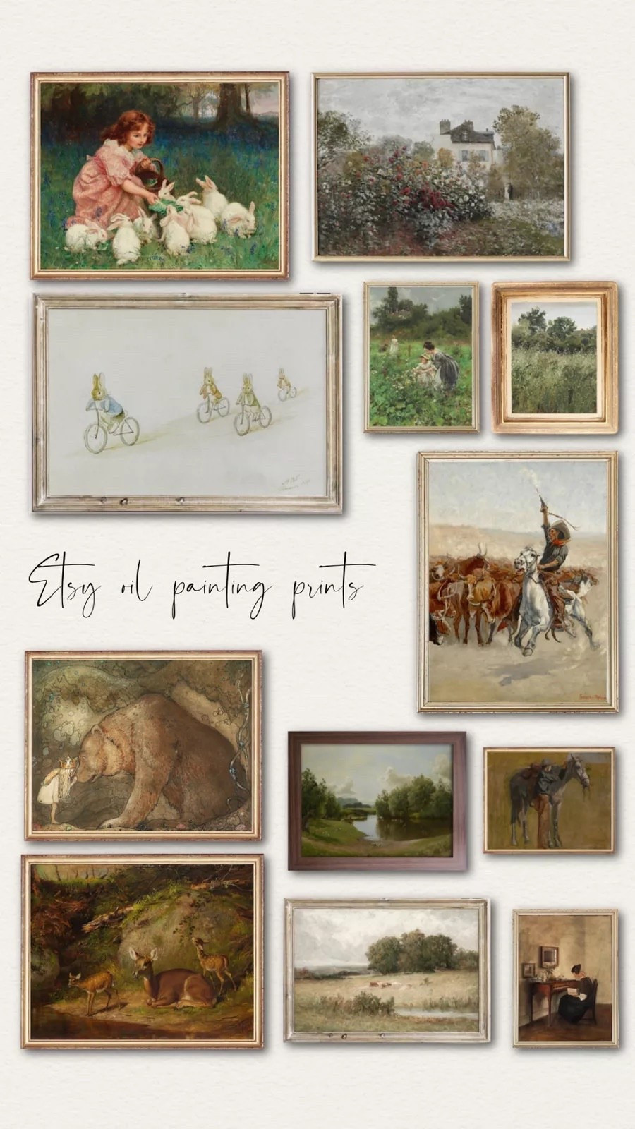 recently discovered that Etsy has the dreamiest oil painting prints!! these are going to look perfect in our new home 

#LTKHome