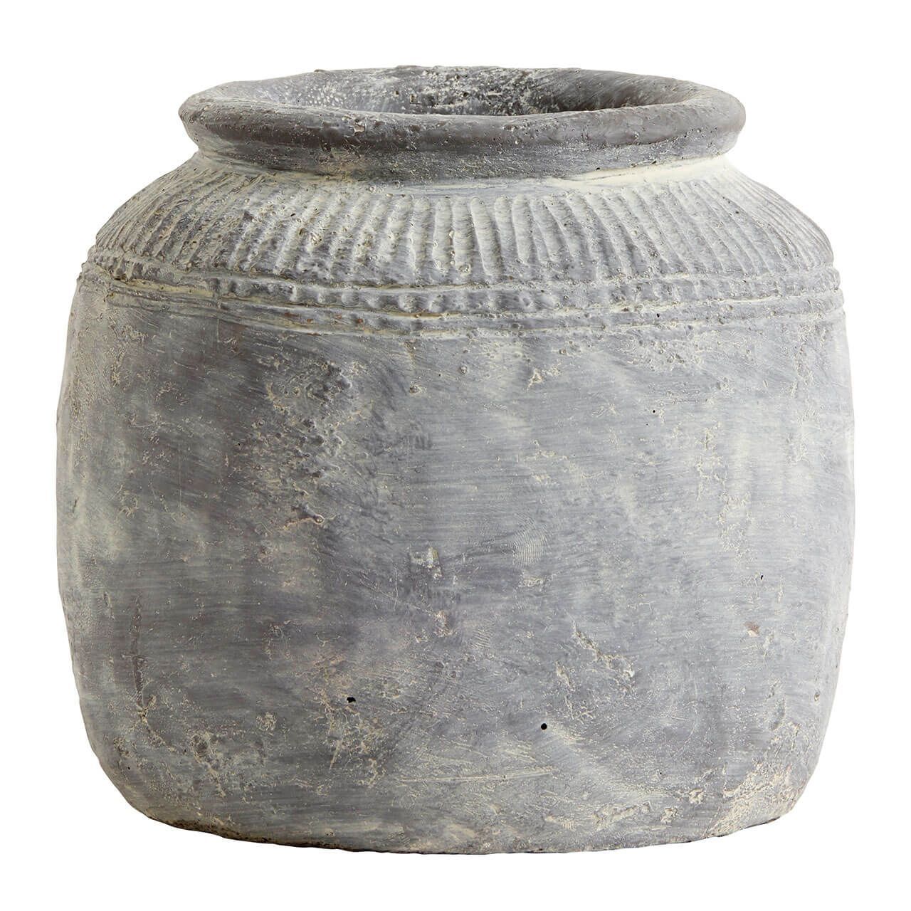 Nordal Vase & plant pot gray S - Trouva | Trouva (Global)