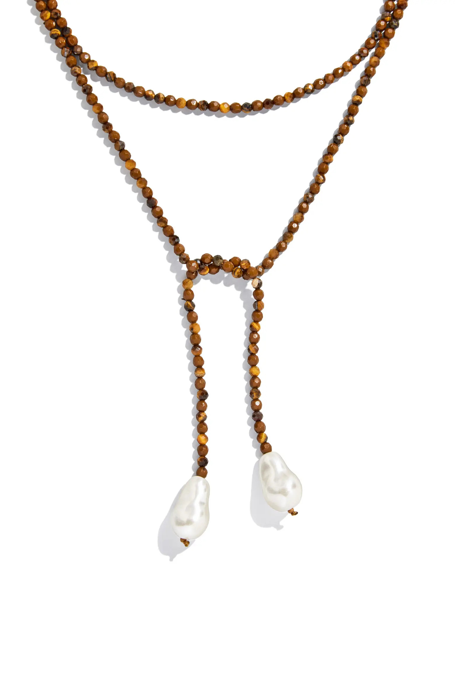 Faux Pearl & Faux Semi Precious Stone Wrap Necklace (Women) | Nordstrom | Nordstrom