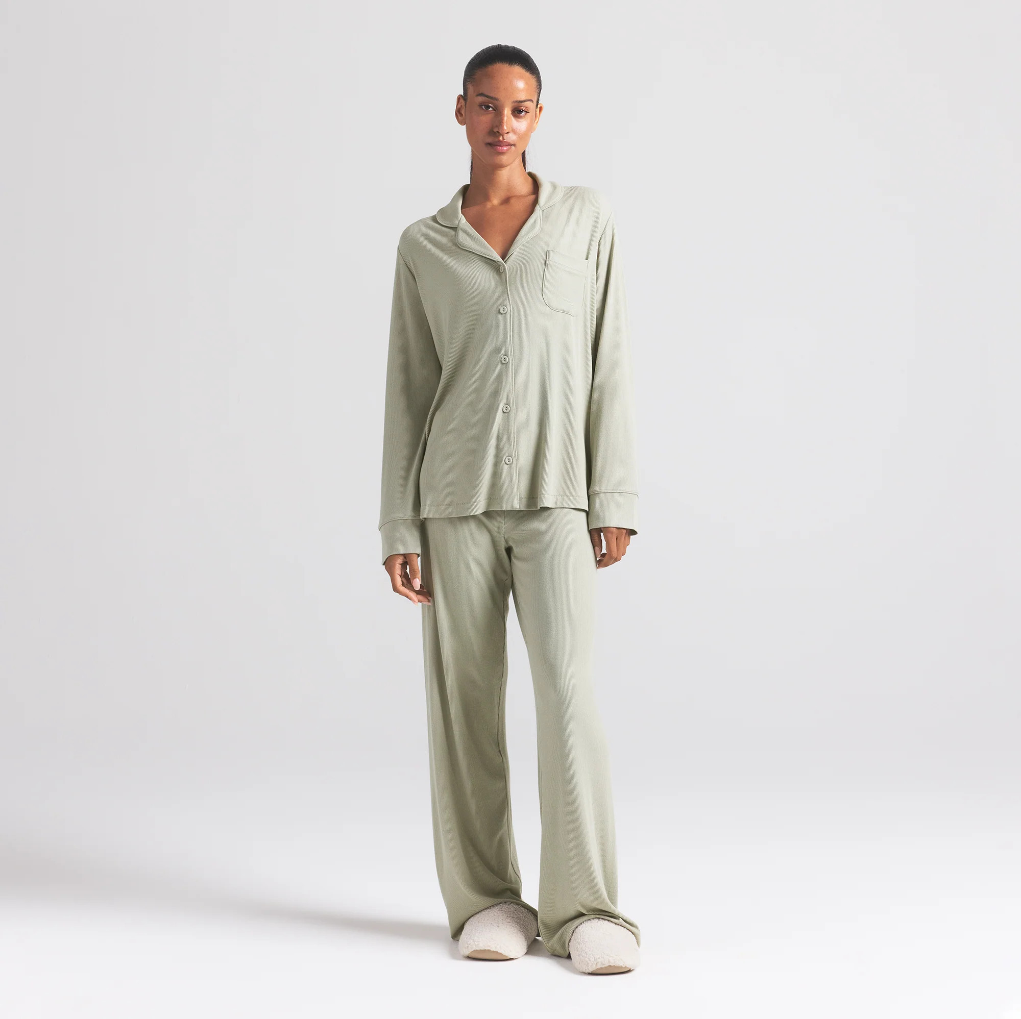 SKIMS Pajama Set | Green | Medium | Soft Lounge | SKIMS (US)