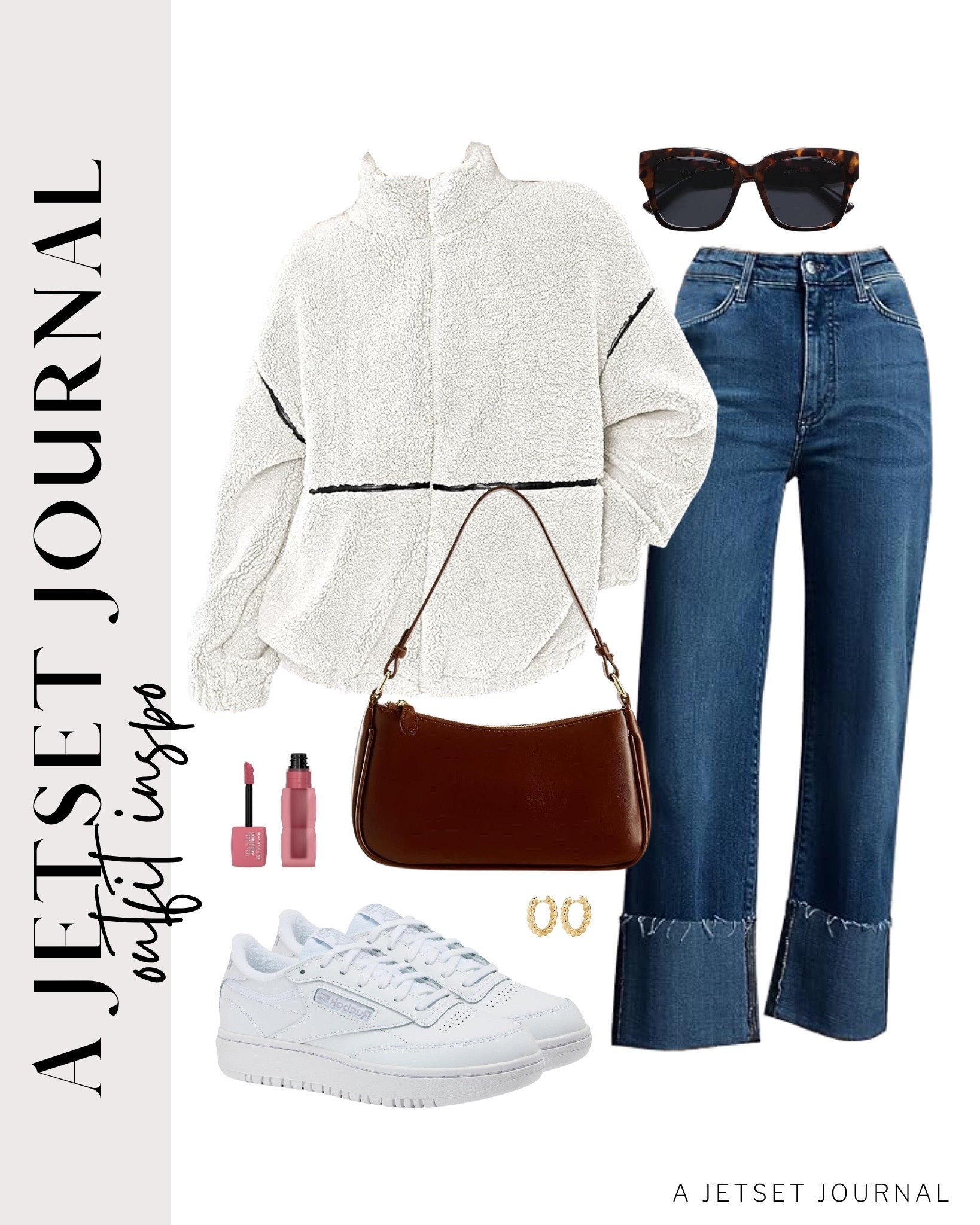 This cozy fleece jacket and stylish jeans are perfect for a day out!
fleece zip up jacket, maybelline teddy tint, gold chunky hoop earrings, outfit idea, viral style, casual outfit idea, running errands, fall style, comfy shoes, trendy look, capsule wardrobe, Amazon finds, affordable style, fall outfit idea

#LTKSeasonal #LTKFindsUnder50 #LTKU