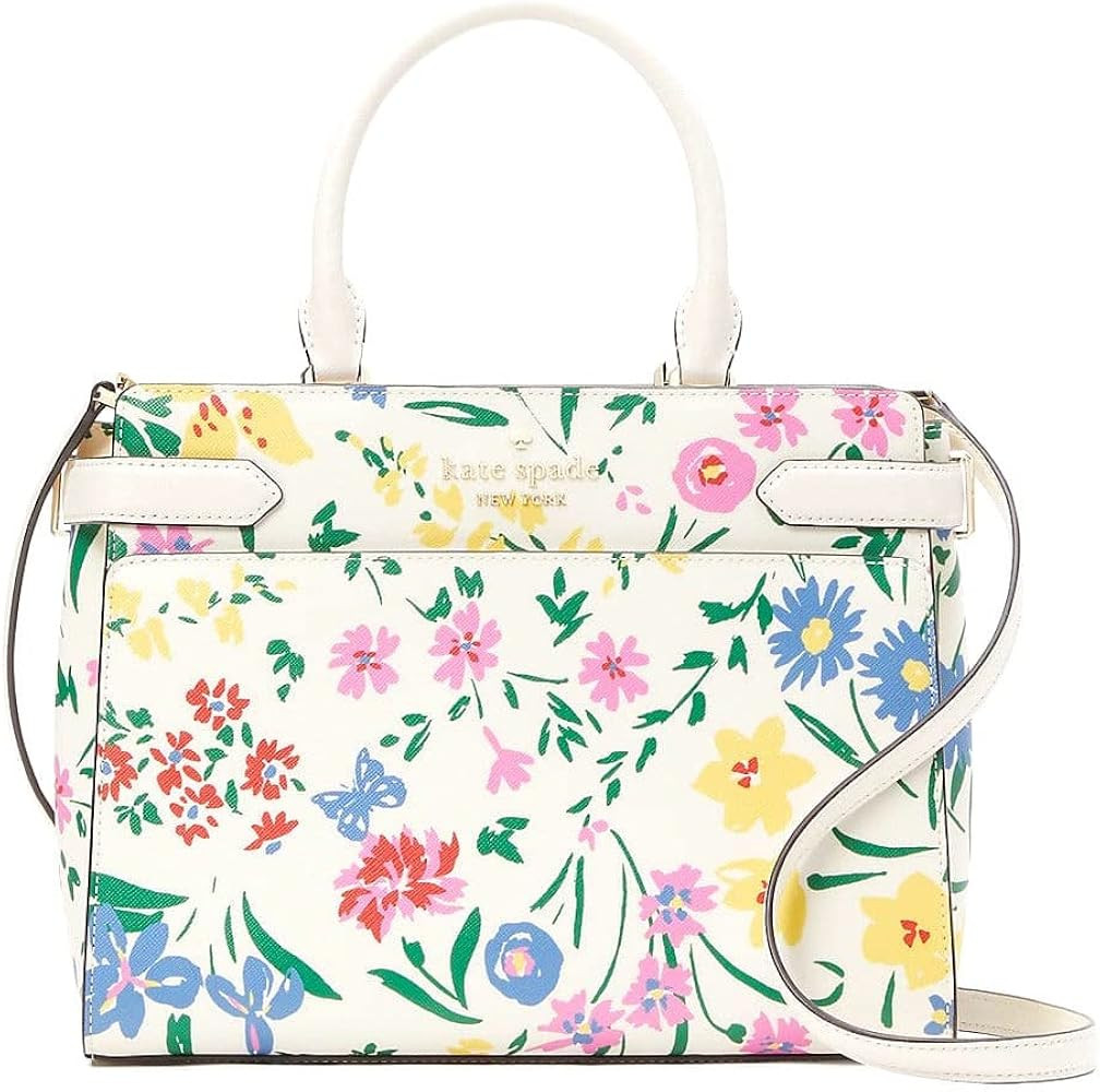 Kate Spade New York Staci Medium Saffiano Leather Satchel Purse | Amazon (US)