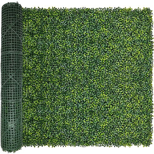 ODTORY Artificial Boxwood Roll Panels,48 X 120 in(40 sqft) UV-Anti Artificial Ivy Privacy Fence Wall Screen for Indoor Outdoor Green Grass Wall Decor & Ivy Fence Covering Privacy | Amazon (US)