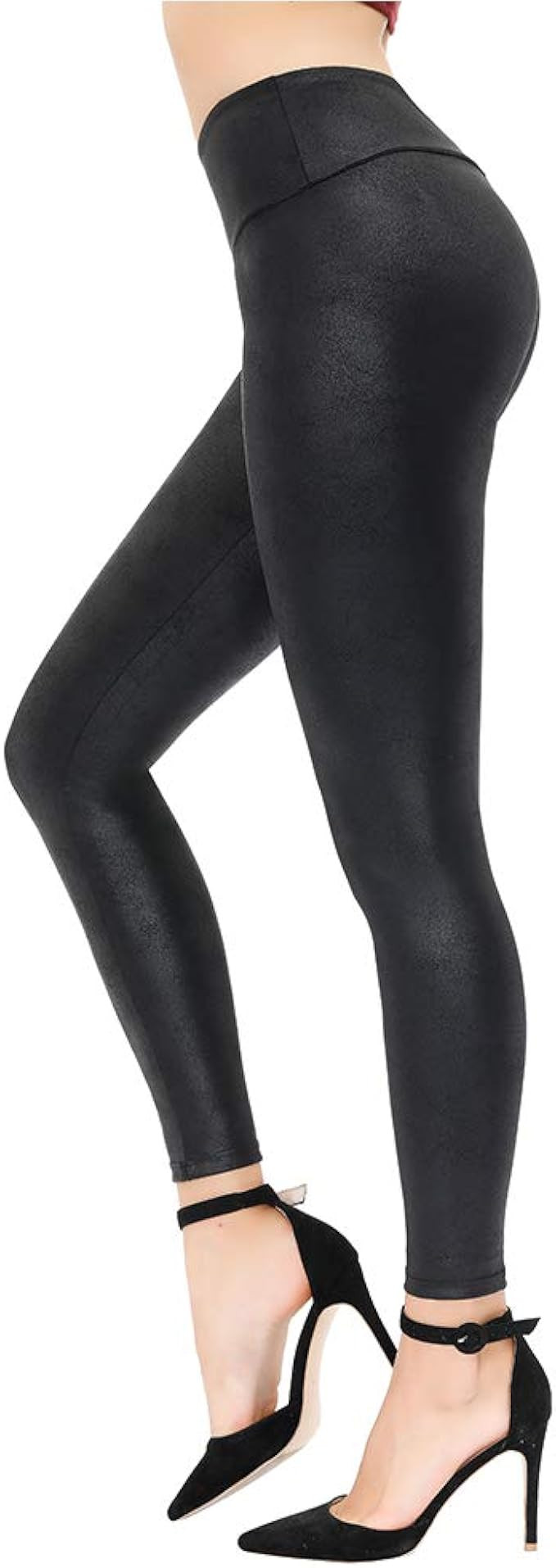 MCEDAR Faux Leather Legging for Women Black Leather Pants High Waist Sexy Skinny Outfit for Causa... | Amazon (US)