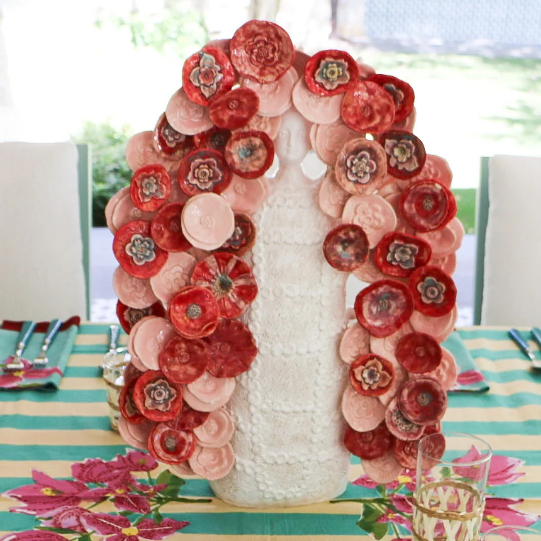 Tree of Life Goddess, Red/Pink | Ellis Hill