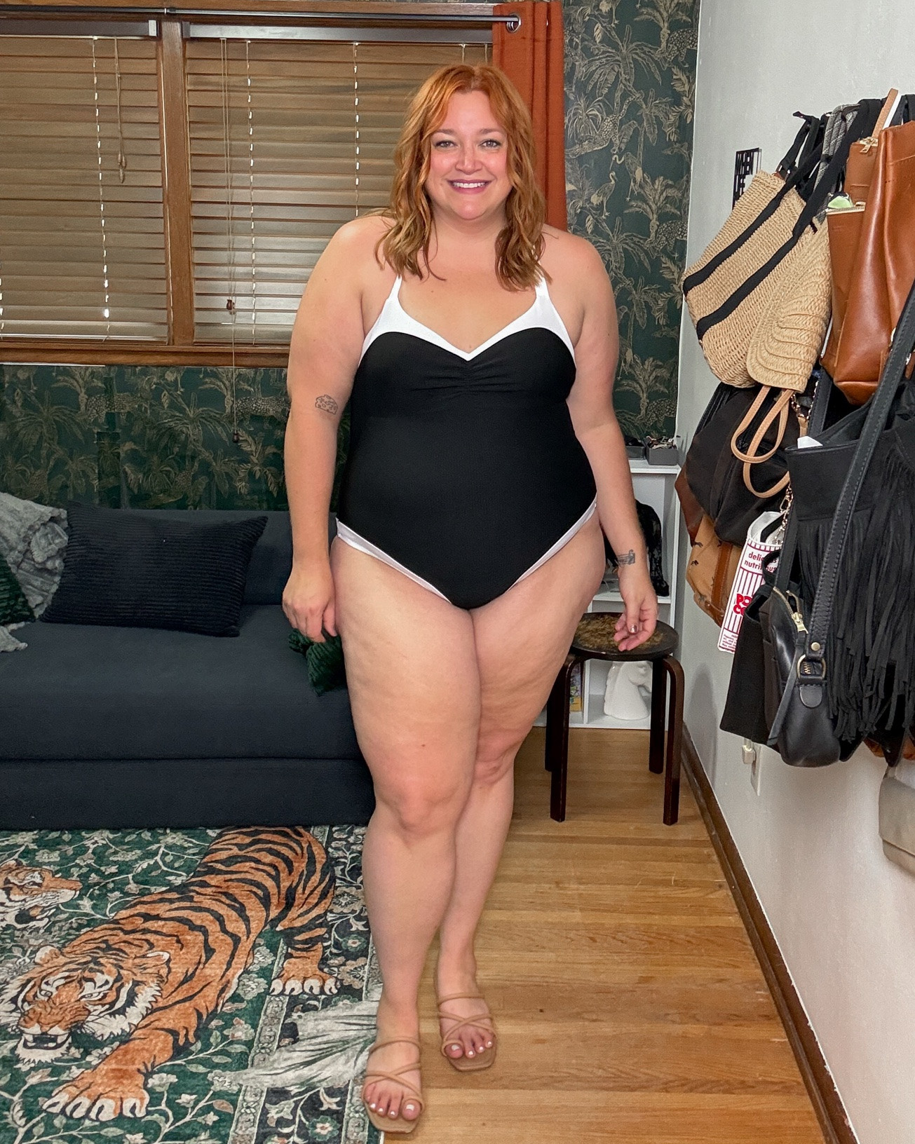 Plus and mid size swimsuit
Wearing 2X as a US 18
Code 20tara to save

#LTKPlusSize #LTKMidsize #LTKSwim