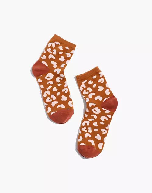 Mini Leopard Ankle Socks | Madewell