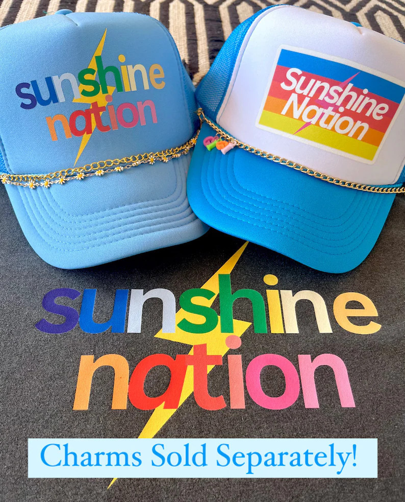 HappyStack Trucker Hat, Happy Stacks Custom trucker hat, Happy Stack patch hat, sunshine nation t... | Etsy (US)