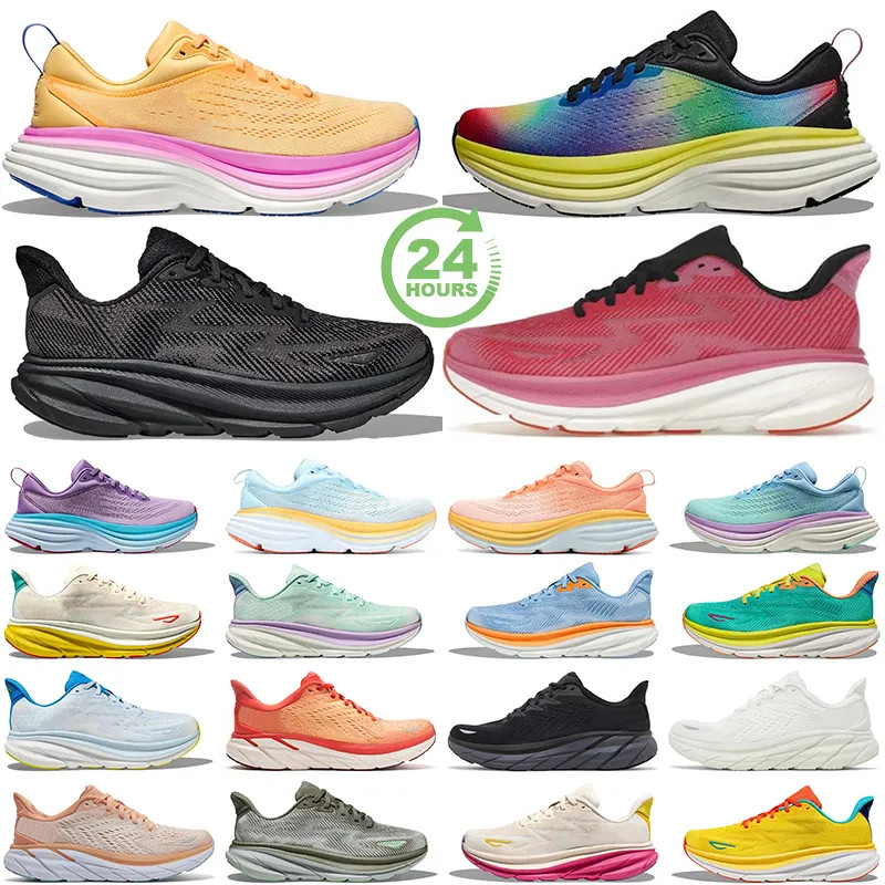 Save Big on Bulk Clifton 9 Sneakers Designer Clifton 9 Men Women Running Shoes Pink Triple Black ... | DHGate
