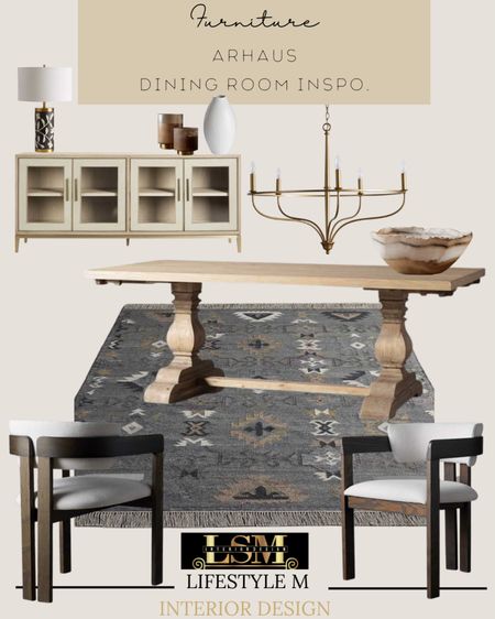 Elegant and charming dining room inspiration. Try out this look by shopping the pieces below. Dining chair, wood dining table, dining area rug, buffet console table, table lamp, table vase, candle decor, decorative bowl, brass/gold dining chandelier. 

#LTKhome #LTKstyletip #LTKSeasonal
