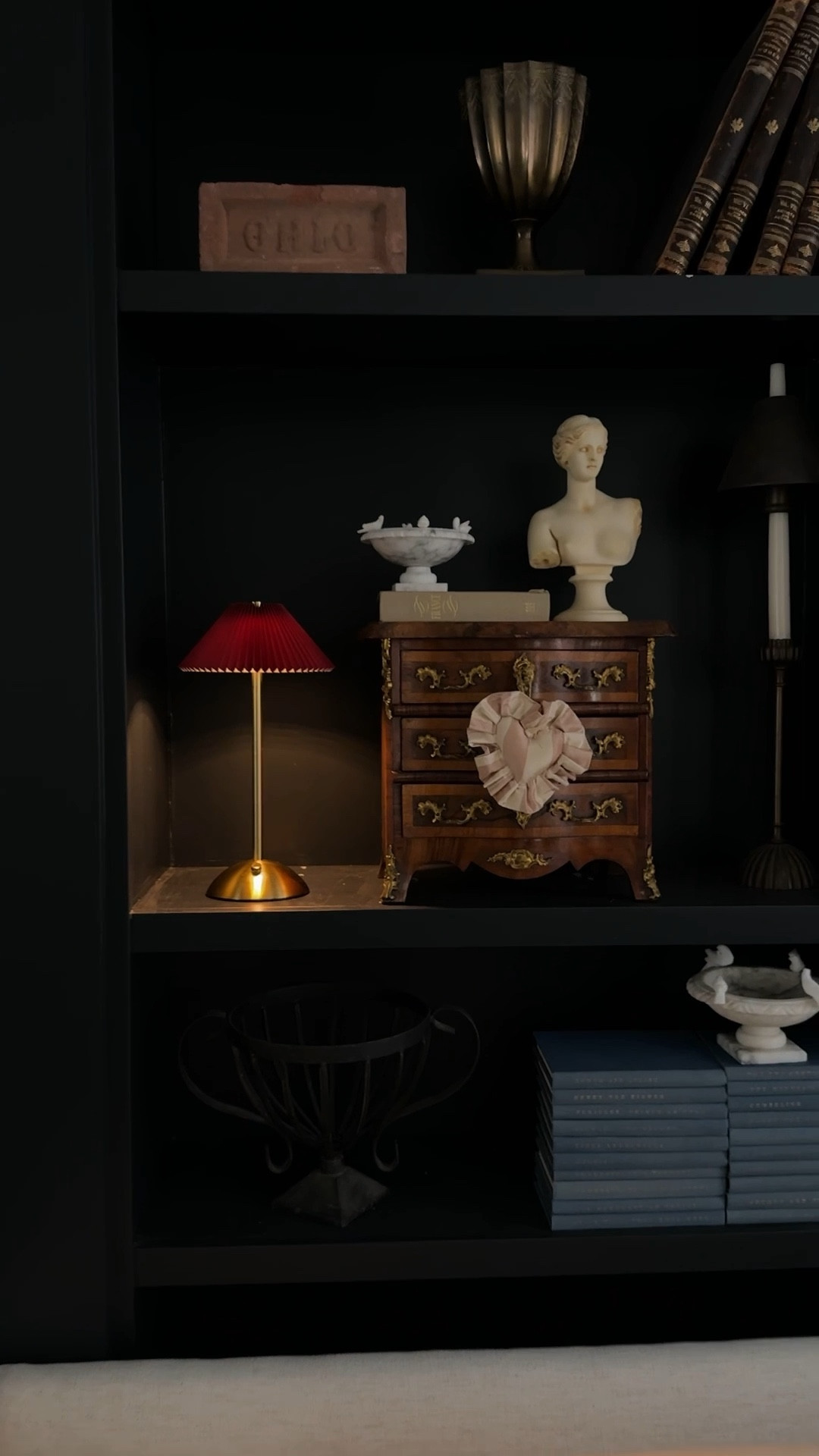 How cute is this mini brass led battery rechargeable lamp with burgundy pleated shade?  It’s so cute and its small size will fit anywhere in your home! #amazonfind #minilamp #lamp #tablelamp #lighting #amazon #amazonfinds 

#LTKHome #LTKFindsUnder50