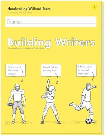Learning Without Tears, Building Writers B, Student Edition, Age 6+, 1st Grade+, Handwriting With... | Amazon (US)