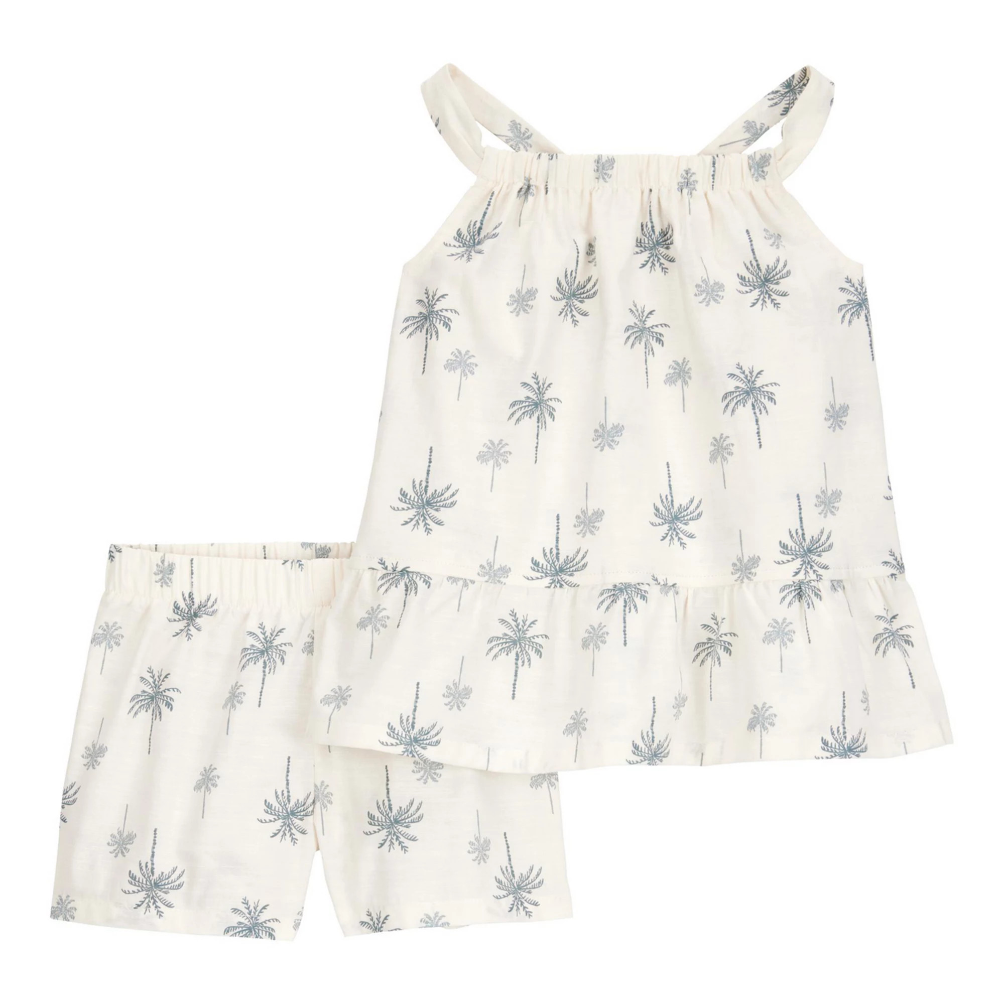 Baby Girl Carter's Palm Tree Floral Tank and Shorts 2-Piece Set | Kohl's