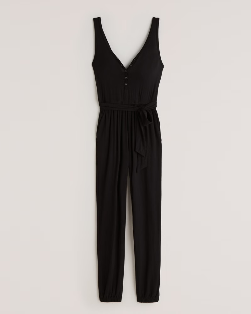 Henley Tie-Waist Jumpsuit | Abercrombie & Fitch (US)