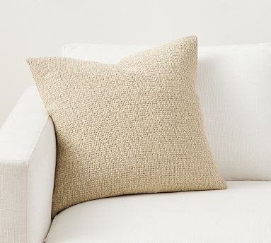 Textured Solid Slub Pillow | Pottery Barn (US)