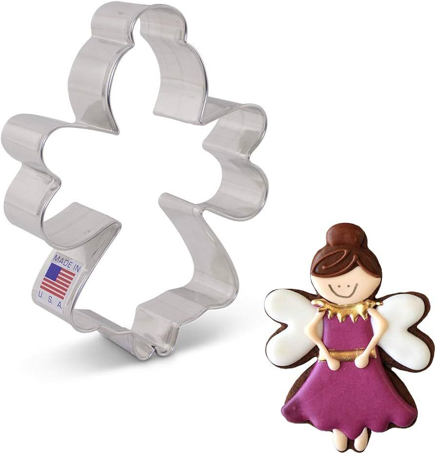 Sugar Plum/Tooth Fairy Cookie Cutter, 4.5" Made in USA by Ann Clark | Amazon (US)