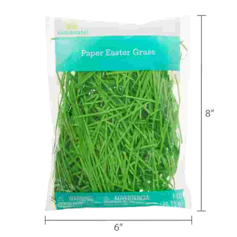 Fine Cut Paper Grass, Green, 1 oz, Easter by Way To Celebrate | Walmart (US)
