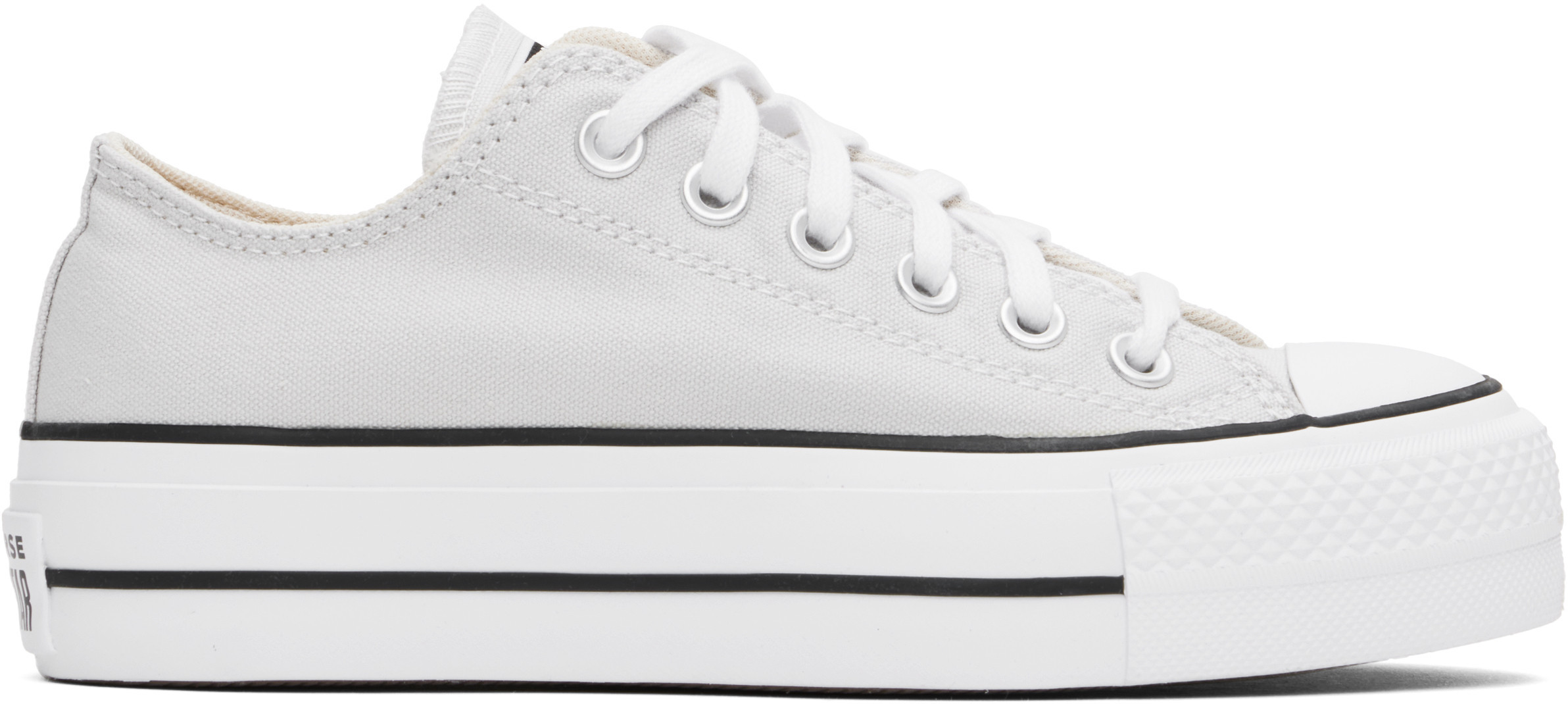 Converse Gray Chuck Taylor All Star Lift Platform Low Top Sneakers | SSENSE