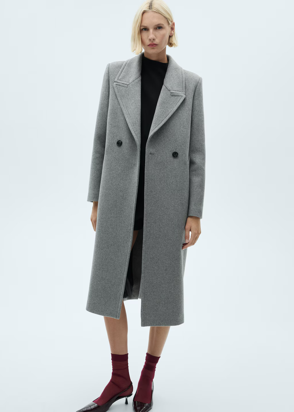 Lapels wool coat | MANGO (UK)