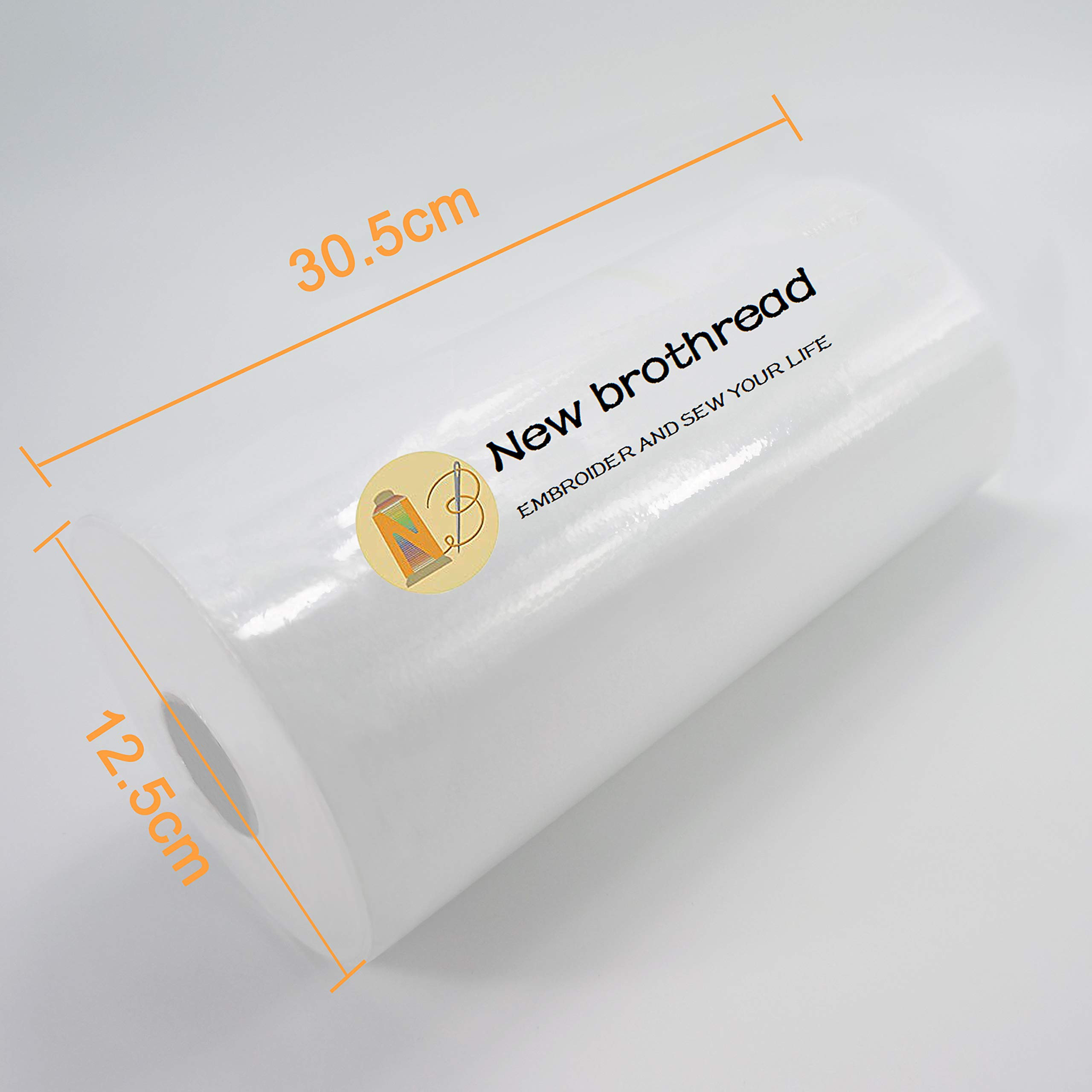 New brothread Tear Away Machine Embroidery Stabilizer Backing 12" x 50 Yd roll - Medium Weight 1.... | Amazon (US)