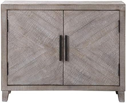 Uttermost 24873 Adalind - 40" Accent Cabinet, White Washed Glaze/Antique Bronze Finish | Amazon (US)