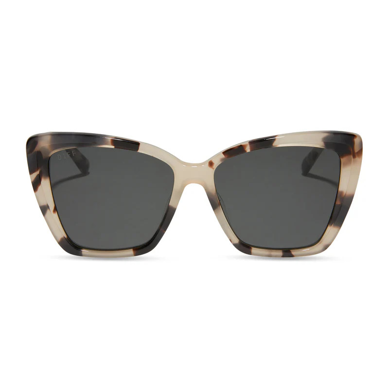 COLOR: himalayan tort taupe mirror polarized sunglasses | DIFF Eyewear