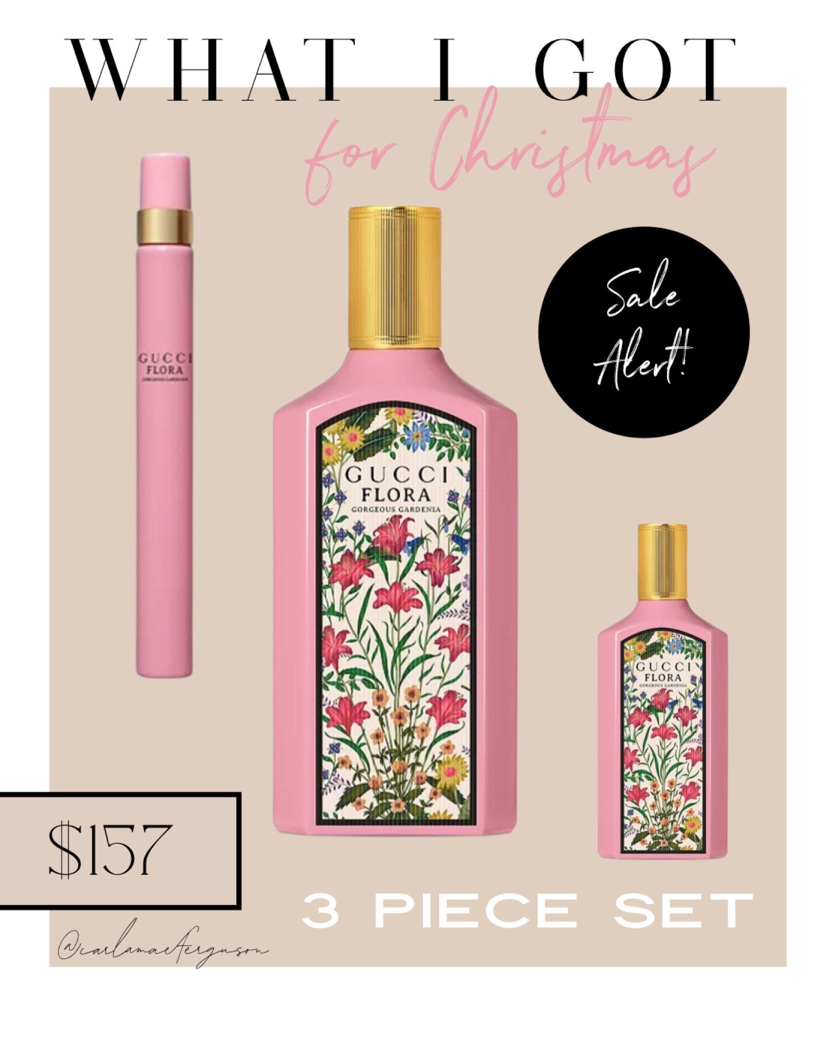 What I got for Christmas: Gucci flora perfume gift set. Comes with a full size, mini size, and travel spritzer :) also - ON SALE! Only a few left!  

#LTKbeauty #LTKGiftGuide #LTKsalealert