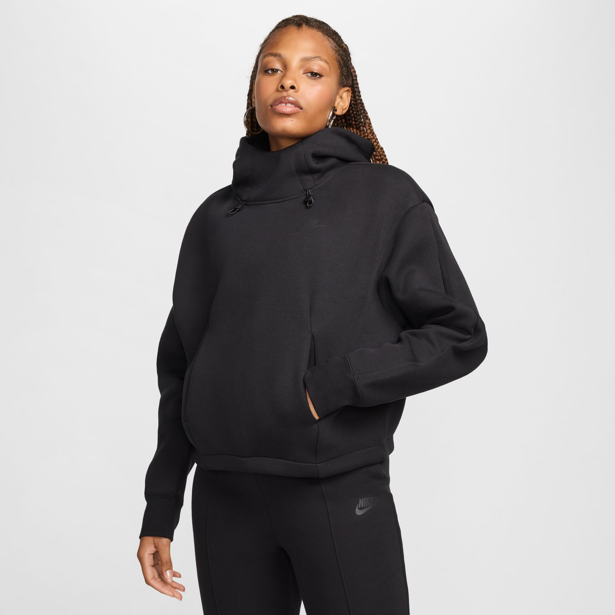 Nike Women's Sportswear Tech Fleece Oversized Hoodie, Large, Black | DICK'S Sporting Goods