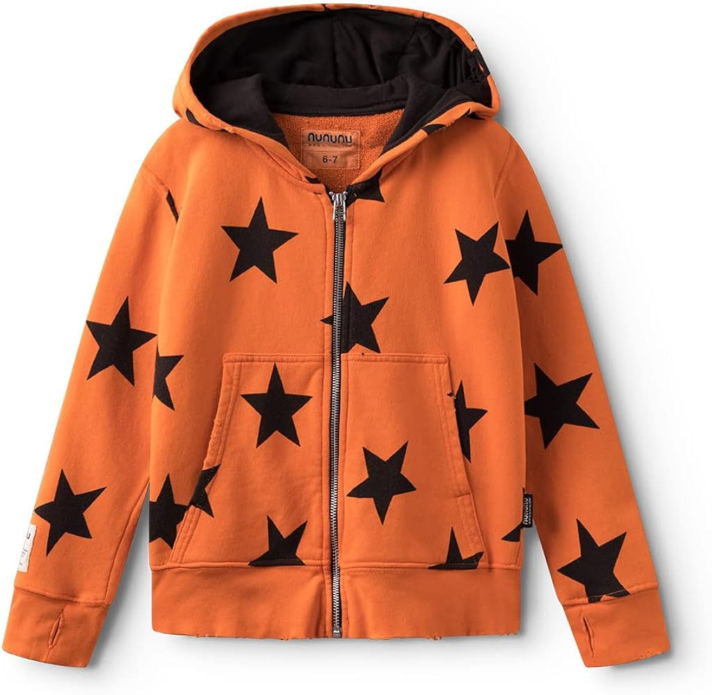 NUNUNU Zip Hoodie, Unisex Cotton Zipper Warm Top Layer for Girls and Boys 0-14 Years | Amazon (US)