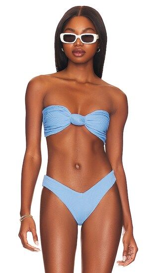 Hunter Bikini Top in Sea Blue | Revolve Clothing (Global)